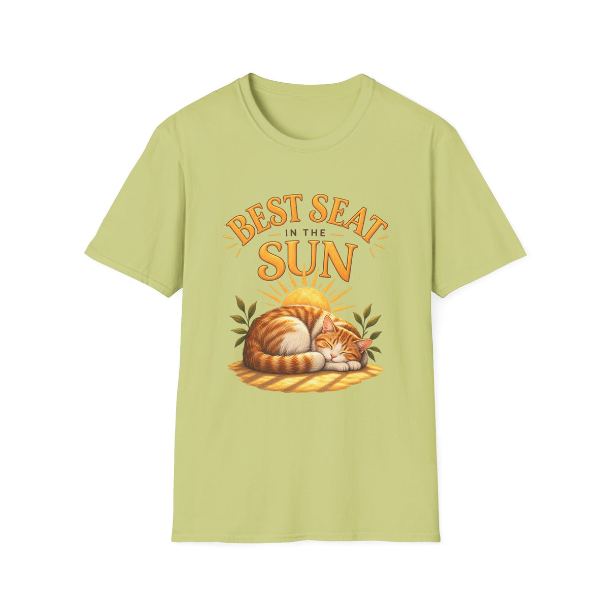 T-Shirt — "Best Seat in the Sun" Cat Graphic Tee