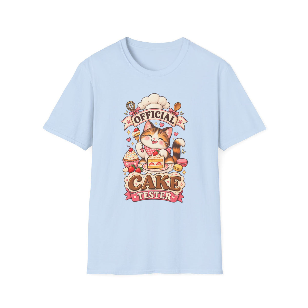 T-Shirt — "Official Candy Tester" Cute Cat Graphic