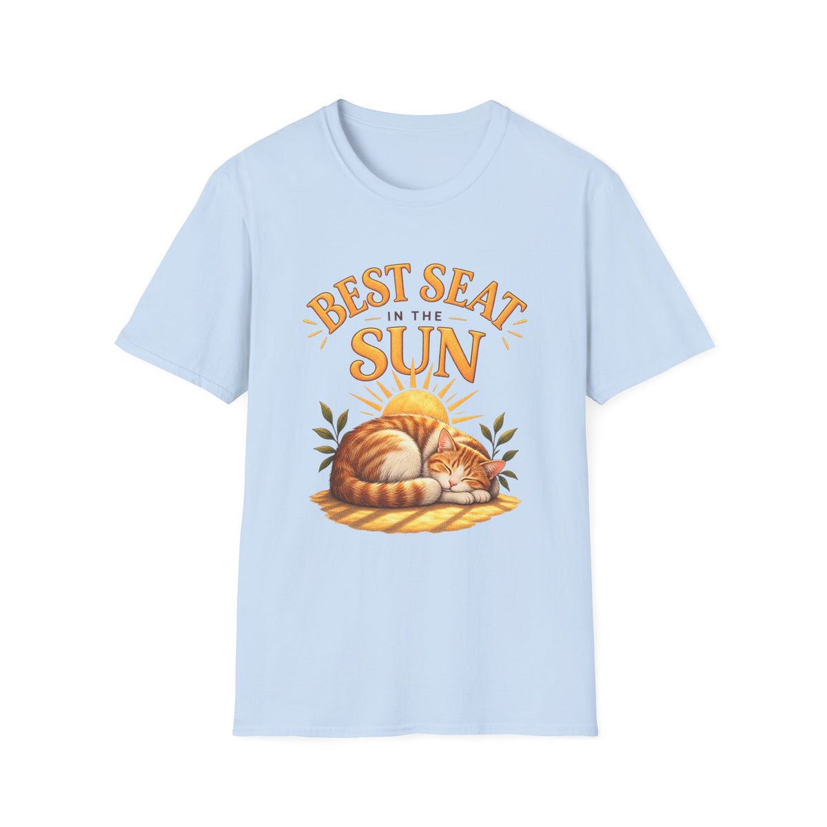 T-Shirt — "Best Seat in the Sun" Cat Graphic Tee