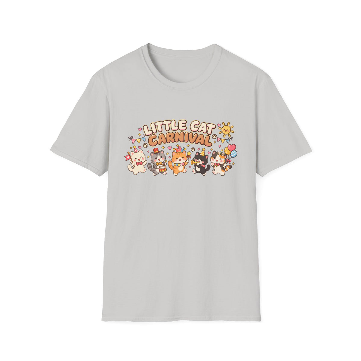 Little Cat Carnival T-Shirt — Cute Kawaii Cat Parade Tee