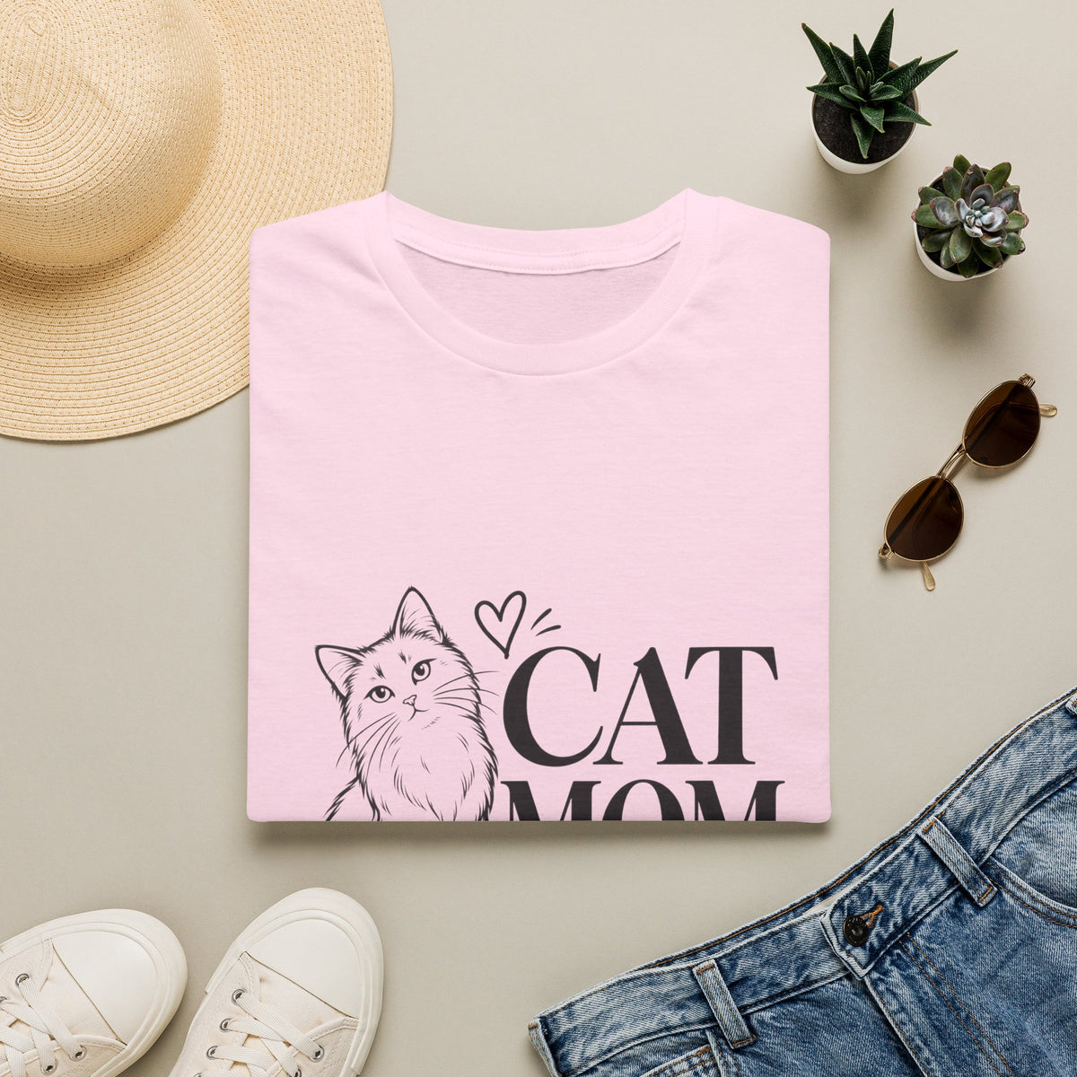 Cat Mom T-Shirt — Cat Mom Club Graphic Tee