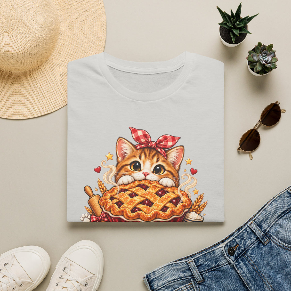 T-Shirt — Pie Before Plans Cat Graphic Tee