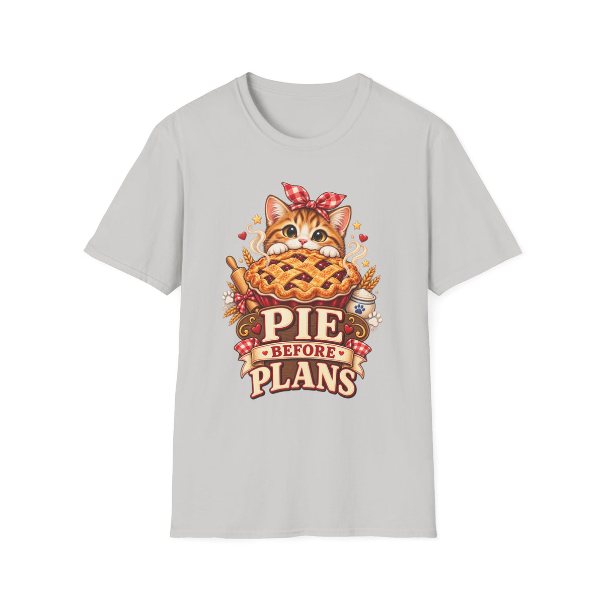 T-Shirt — Pie Before Plans Cat Graphic Tee