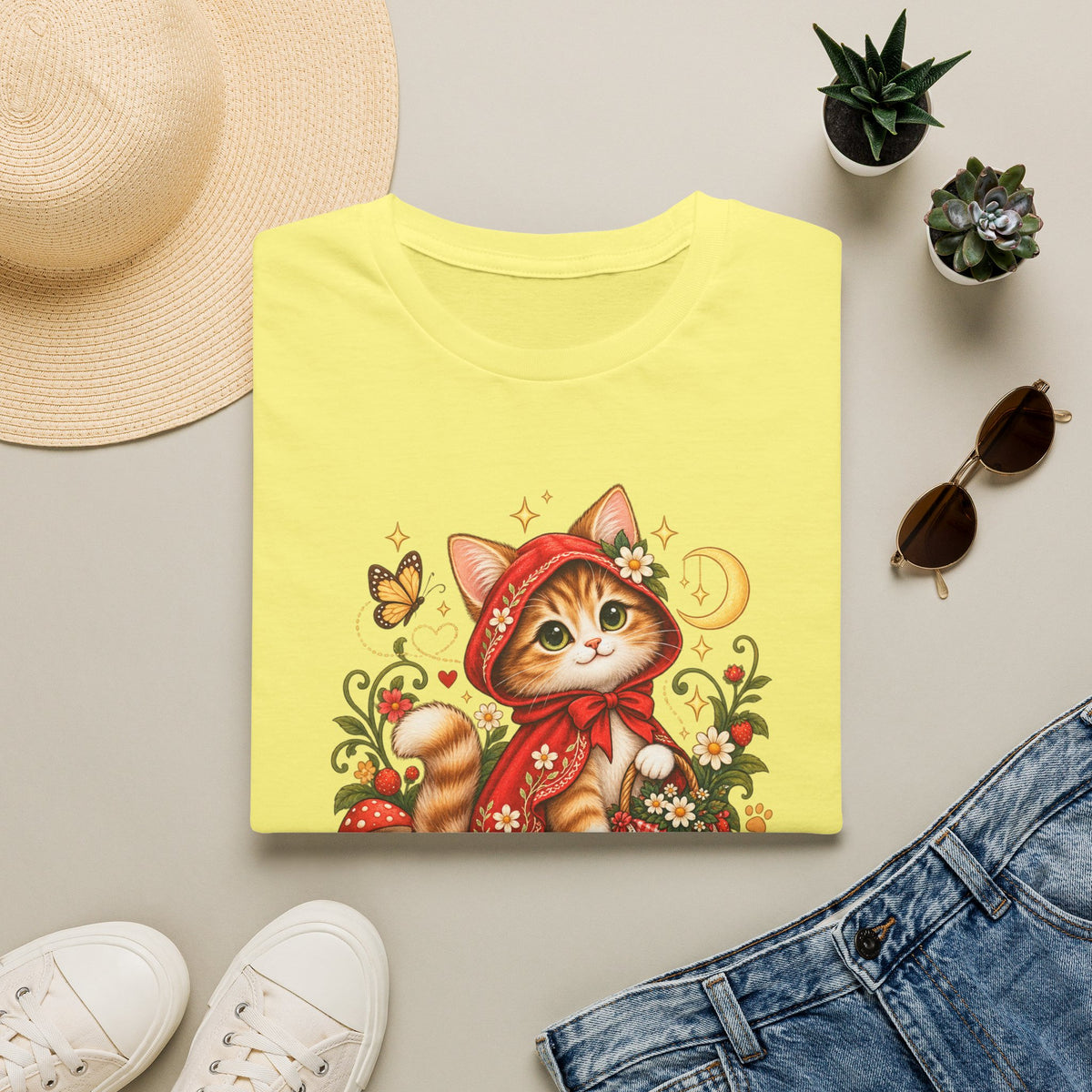 Little Red Riding Cat T-Shirt