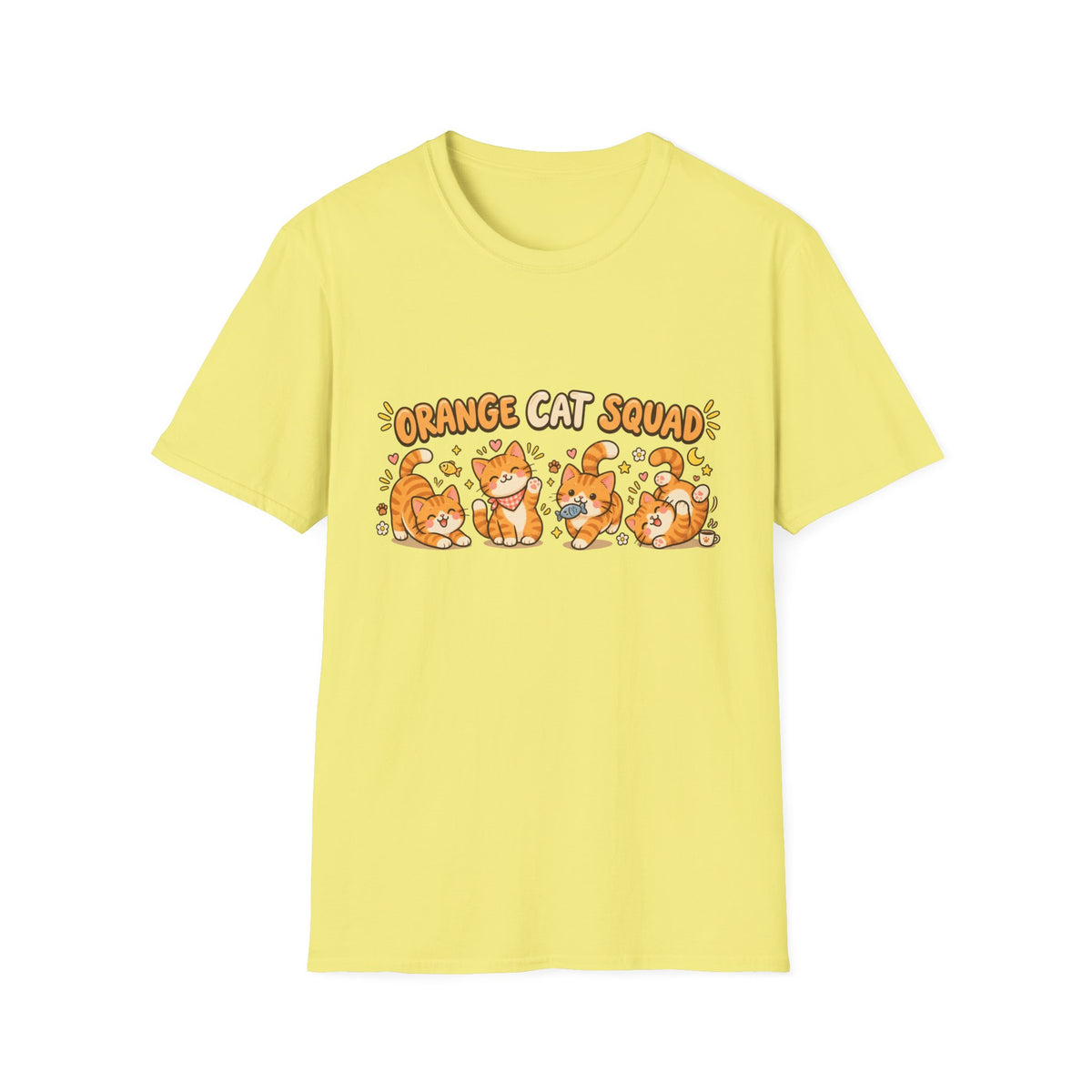 Orange Cat Squad T-Shirt – Cute Ginger Cats Graphic Tee for Cat Lovers