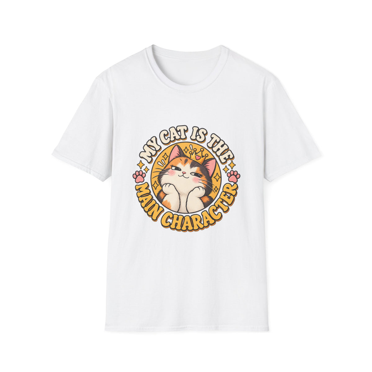 Cat T-Shirt — “My Cat Is The Main Character” Cute Graphic Tee for Cat Lovers