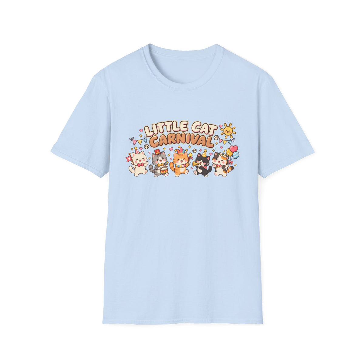 Little Cat Carnival T-Shirt — Cute Kawaii Cat Parade Tee