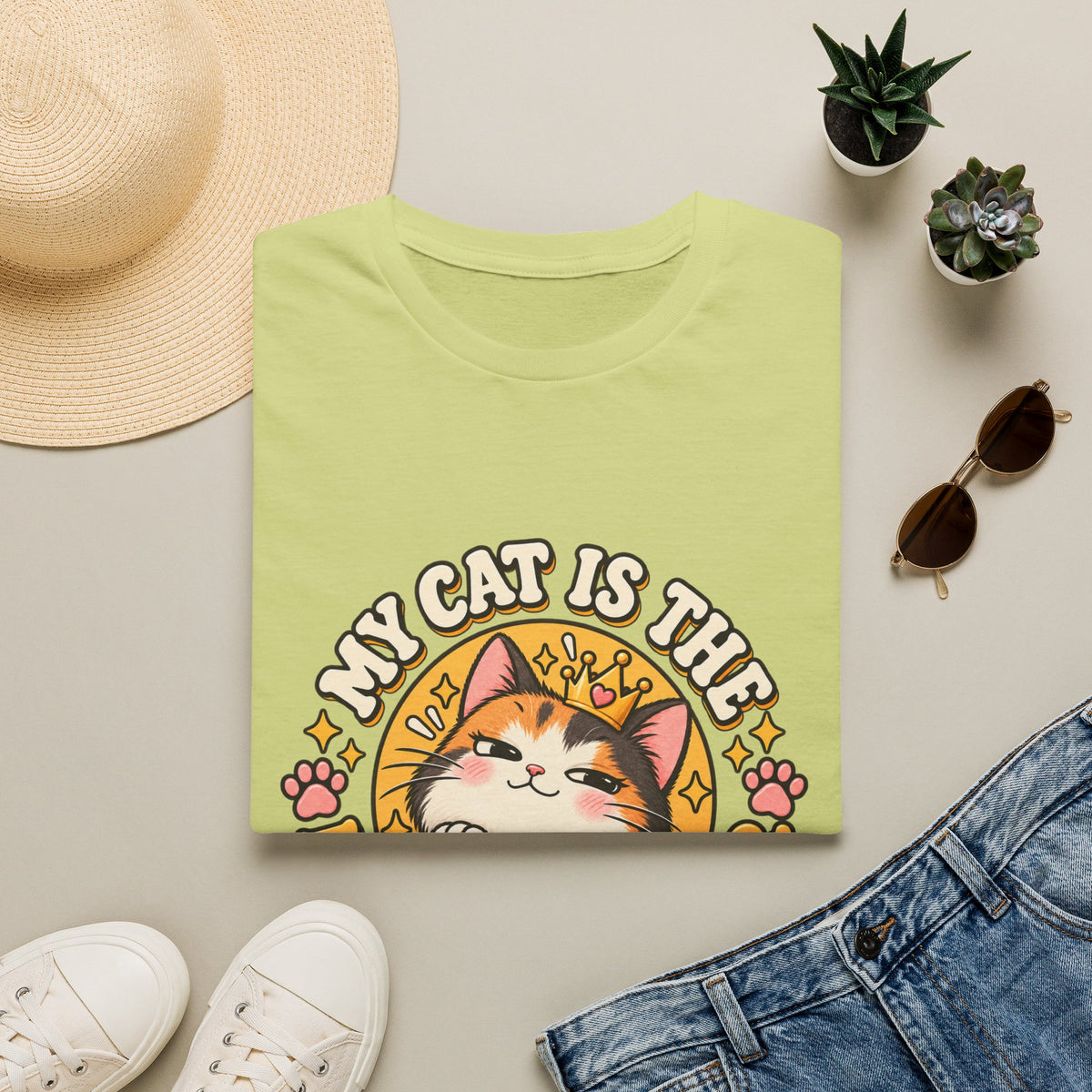 Cat T-Shirt — “My Cat Is The Main Character” Cute Graphic Tee for Cat Lovers