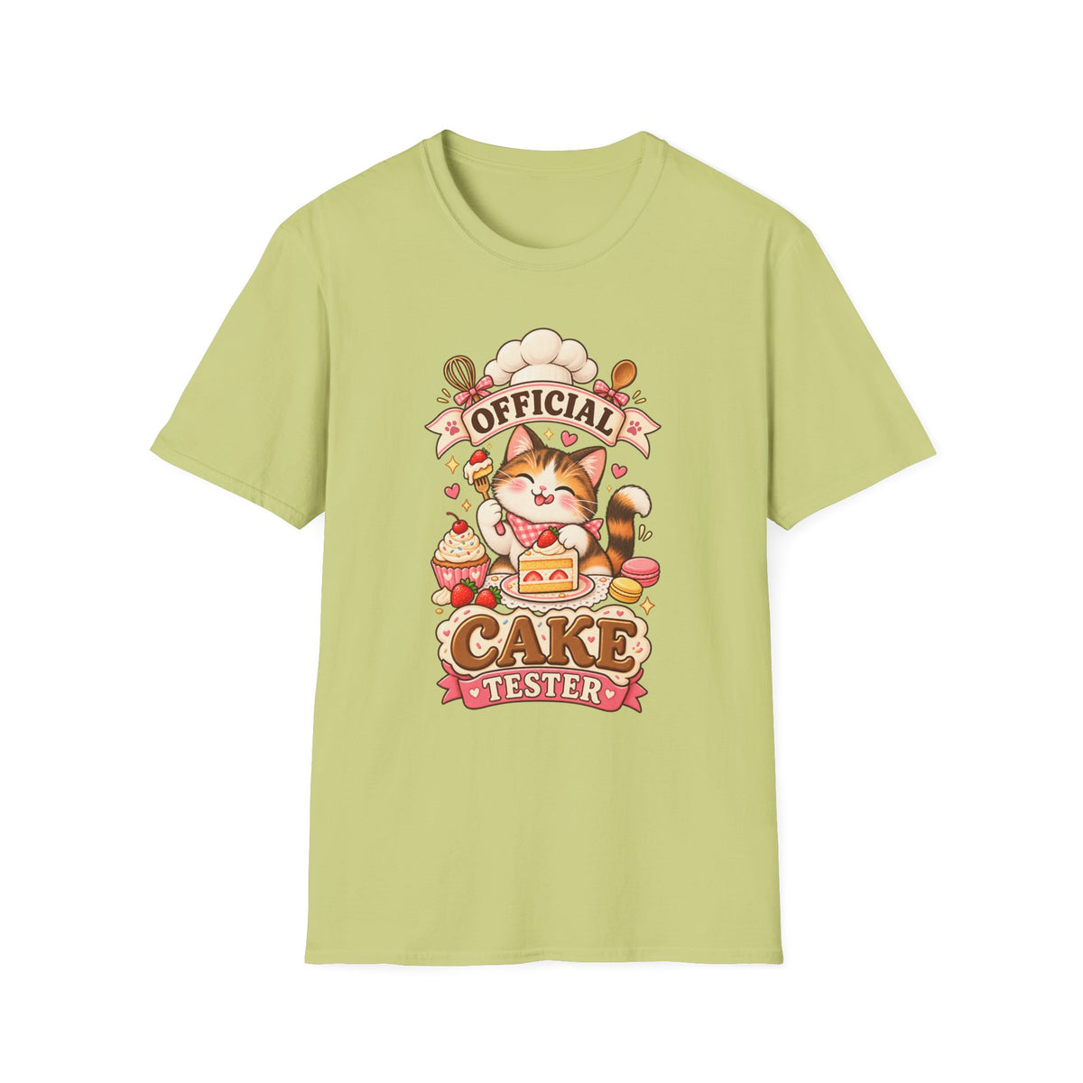 T-Shirt — "Official Candy Tester" Cute Cat Graphic