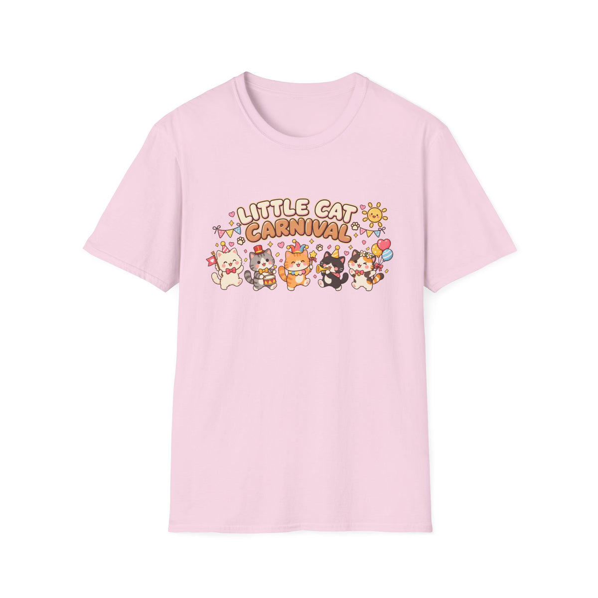 Little Cat Carnival T-Shirt — Cute Kawaii Cat Parade Tee