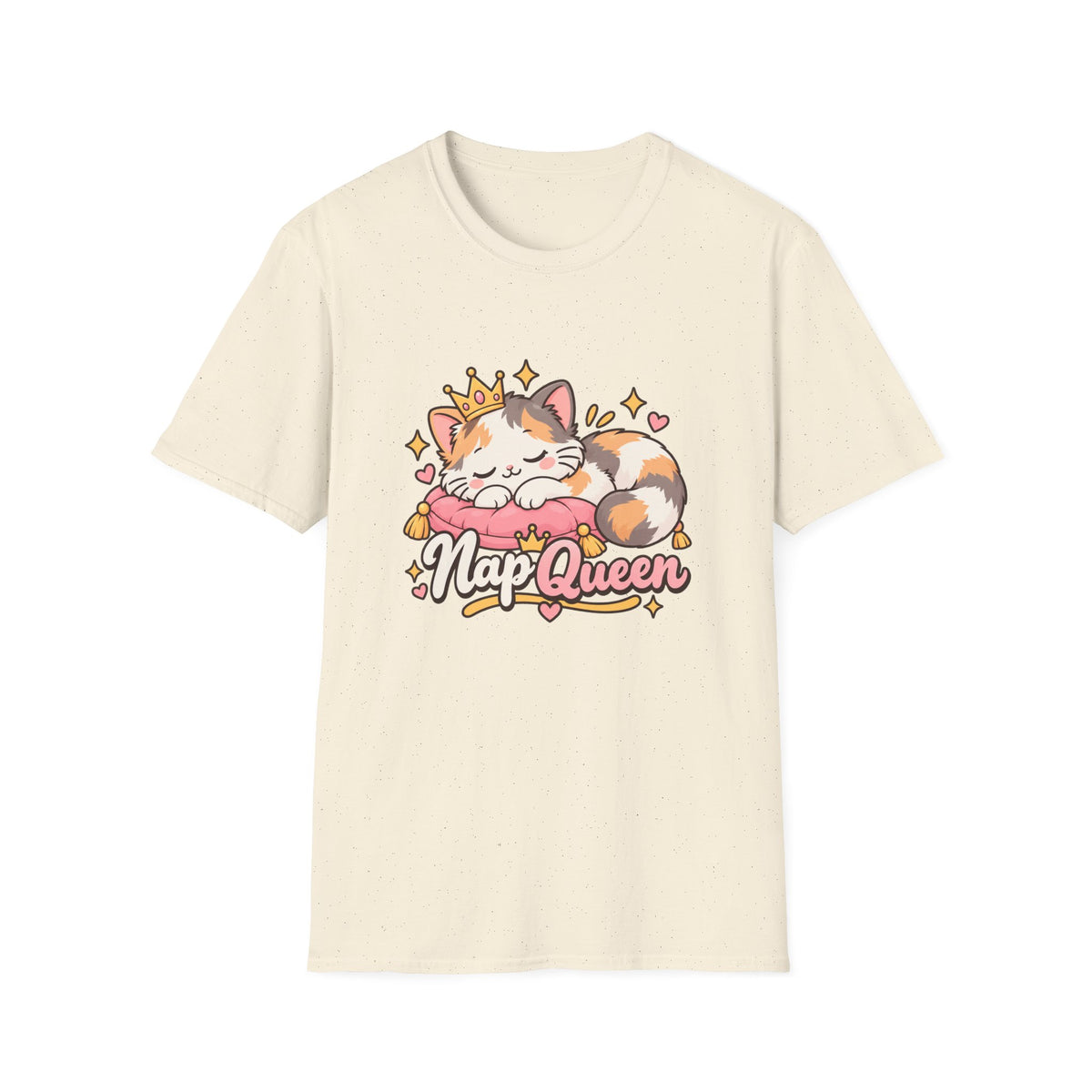 Nap Queen T-Shirt — Cute Sleeping Calico Cat Graphic Tee