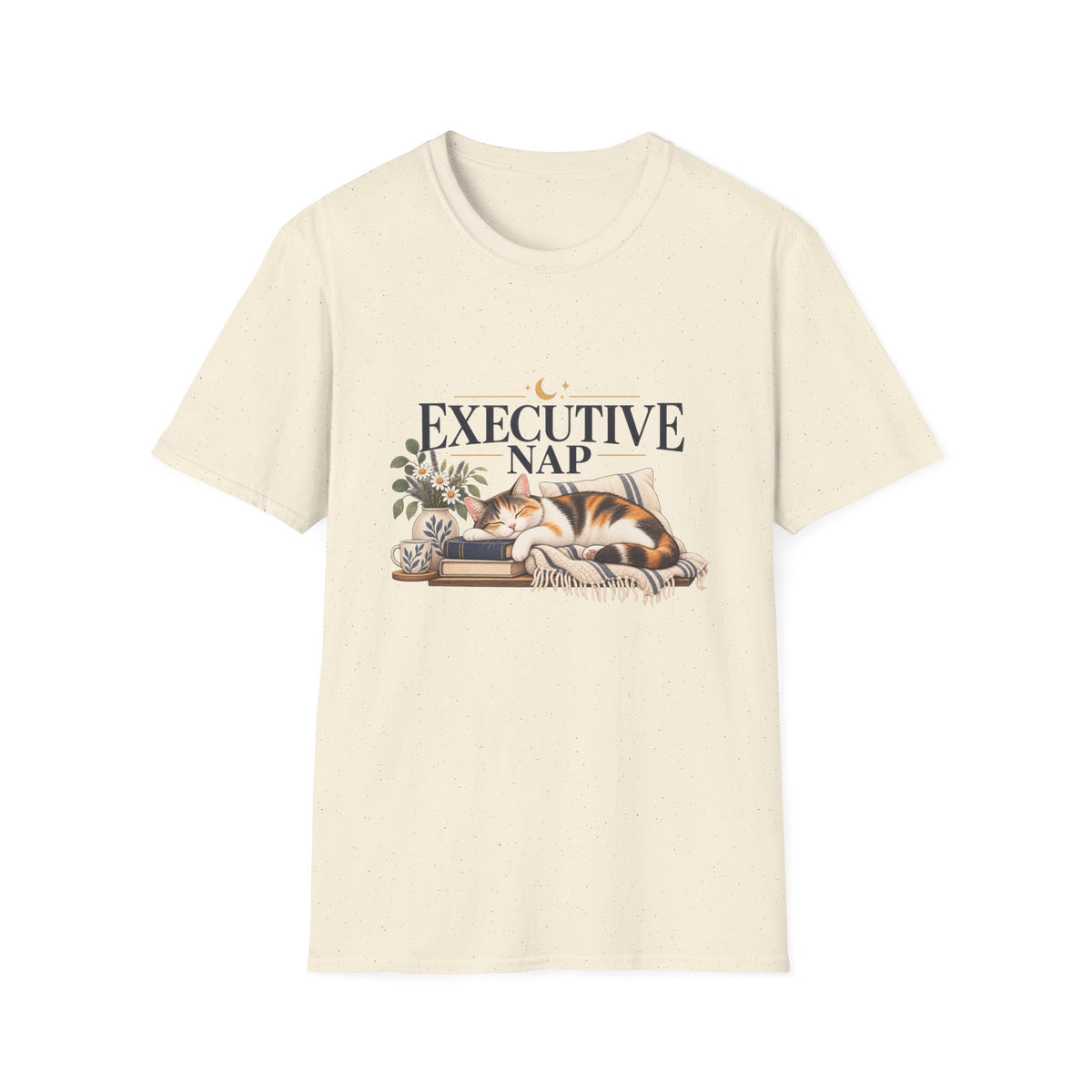 Executive Nap T-Shirt — Cute Cat Sleeping Graphic Tee for Cat Lovers
