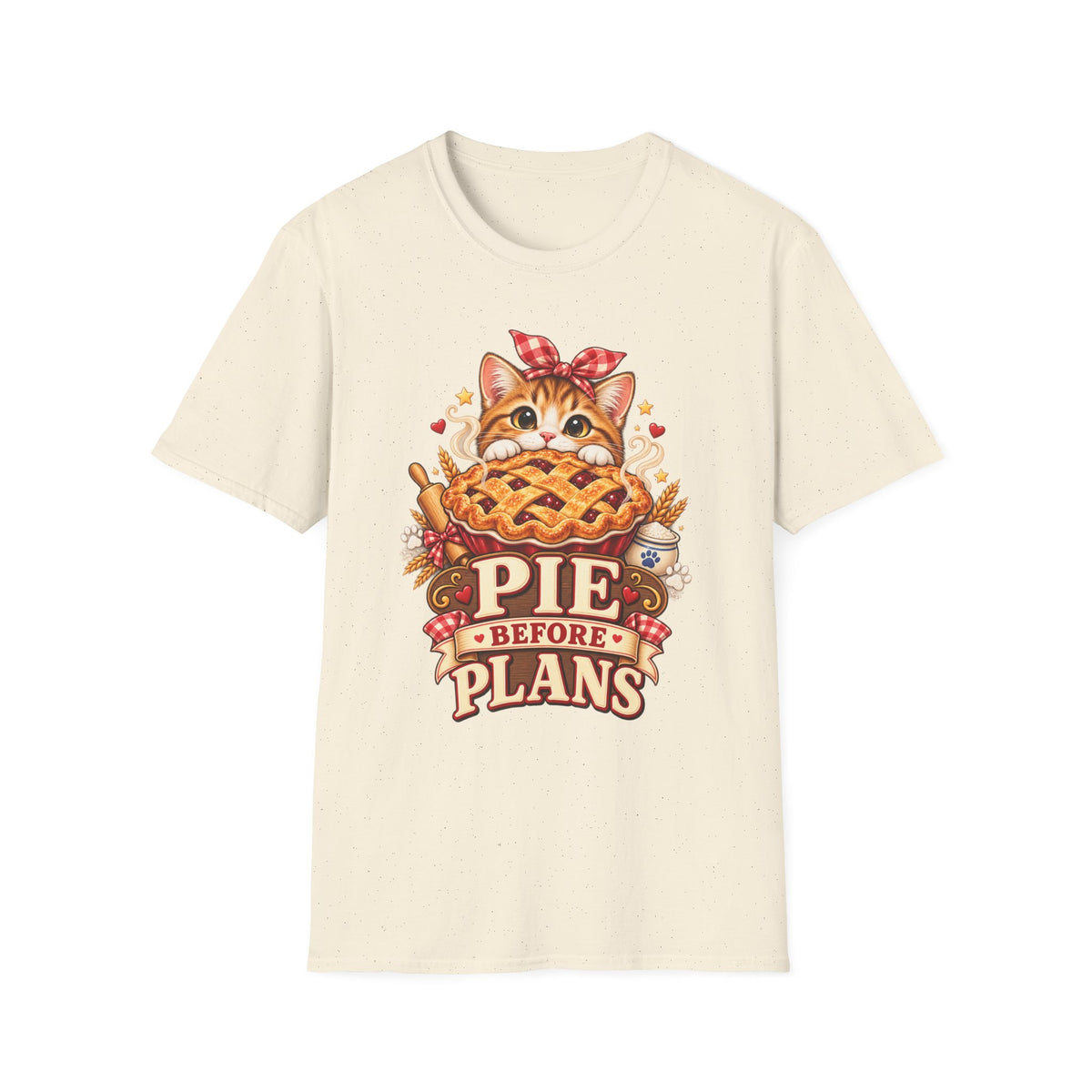 T-Shirt — Pie Before Plans Cat Graphic Tee