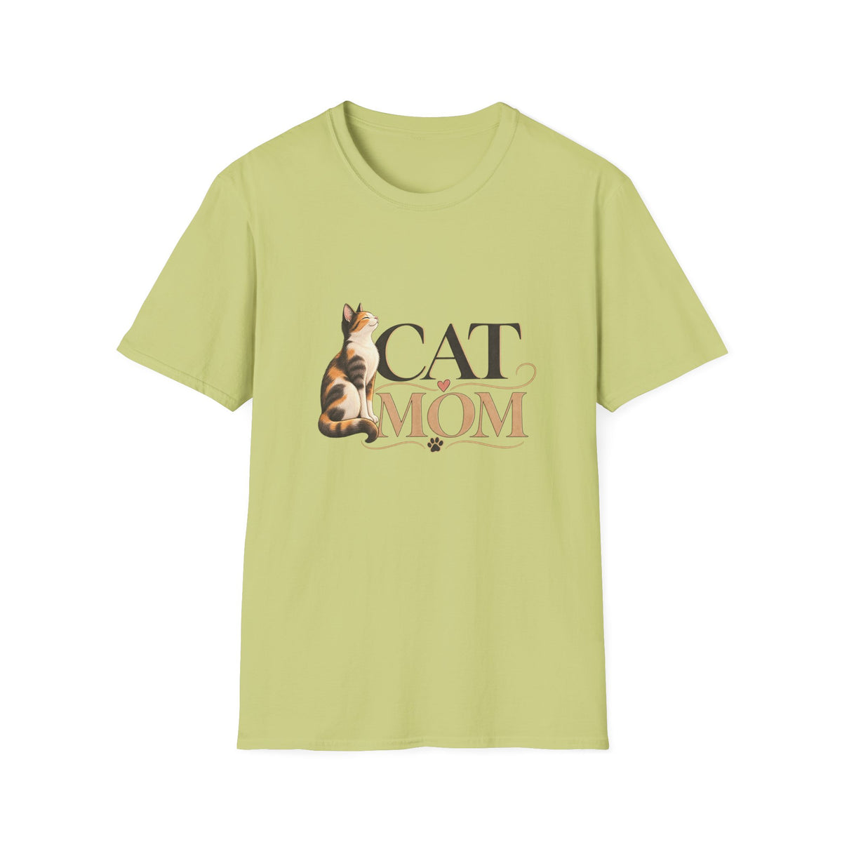 Cat Mom T‑Shirt — Cute Calico Cat Graphic Tee for Cat Lovers