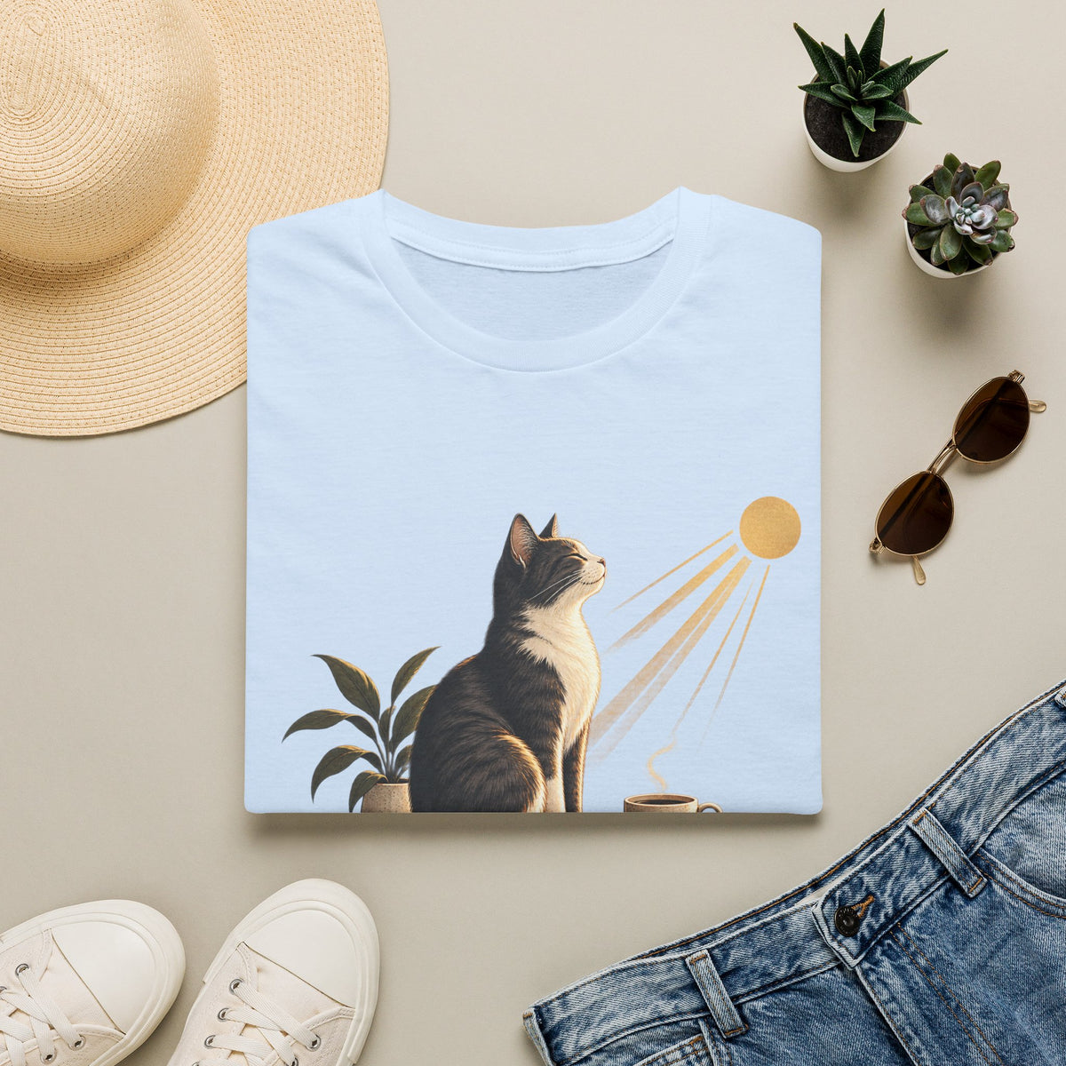 Cat & Sun 'Quiet Company' T-Shirt