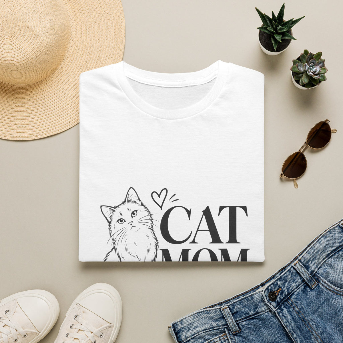 Cat Mom T-Shirt — Cat Mom Club Graphic Tee