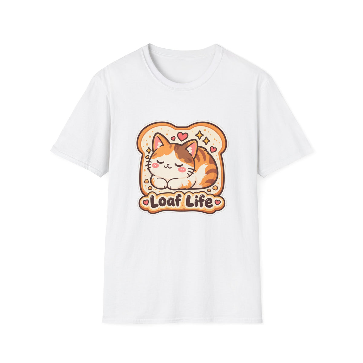 Cat Loaf T-Shirt — Cute ‘Loaf Life’ Calico Cat Graphic Tee