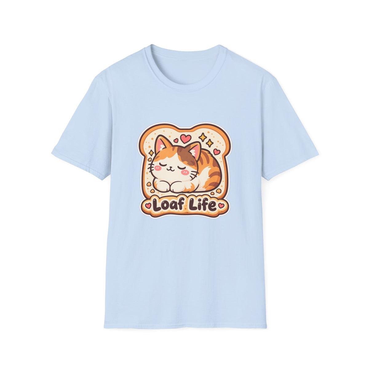 Cat Loaf T-Shirt — Cute ‘Loaf Life’ Calico Cat Graphic Tee