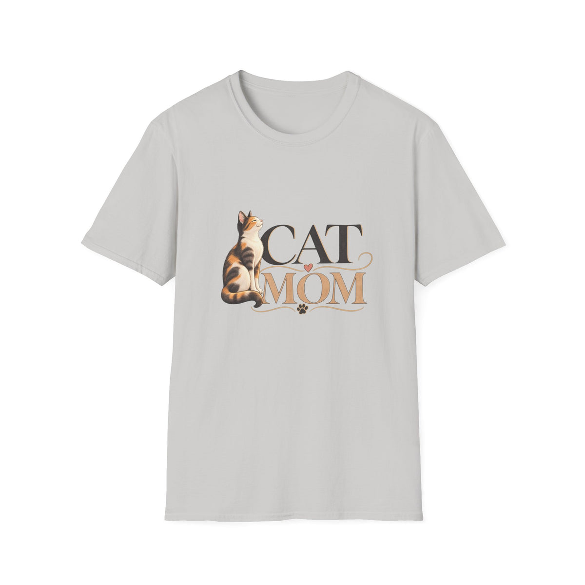 Cat Mom T‑Shirt — Cute Calico Cat Graphic Tee for Cat Lovers
