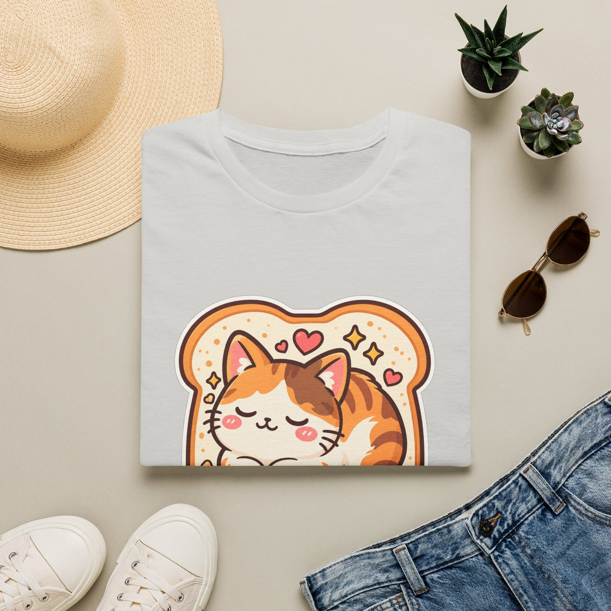 Cat Loaf T-Shirt — Cute ‘Loaf Life’ Calico Cat Graphic Tee
