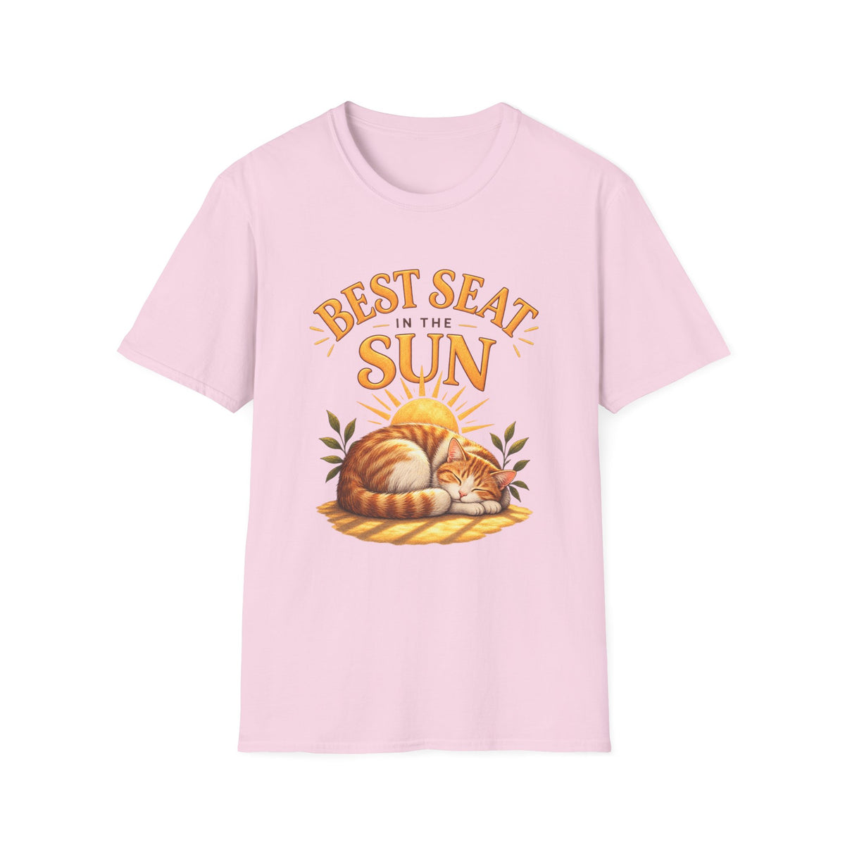 T-Shirt — "Best Seat in the Sun" Cat Graphic Tee