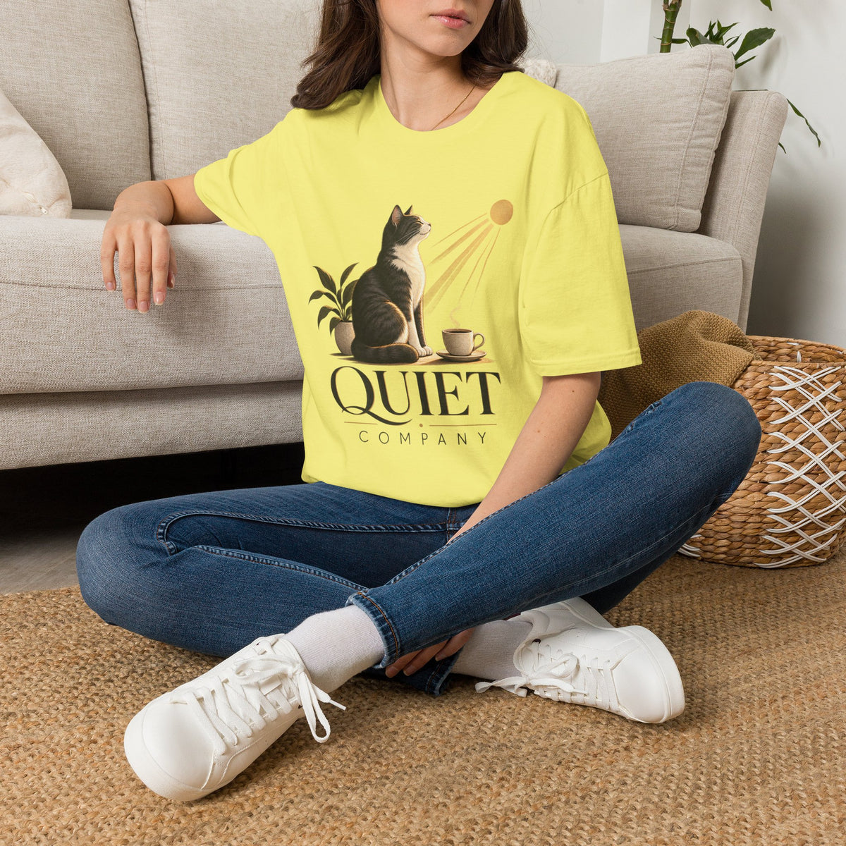 Cat & Sun 'Quiet Company' T-Shirt