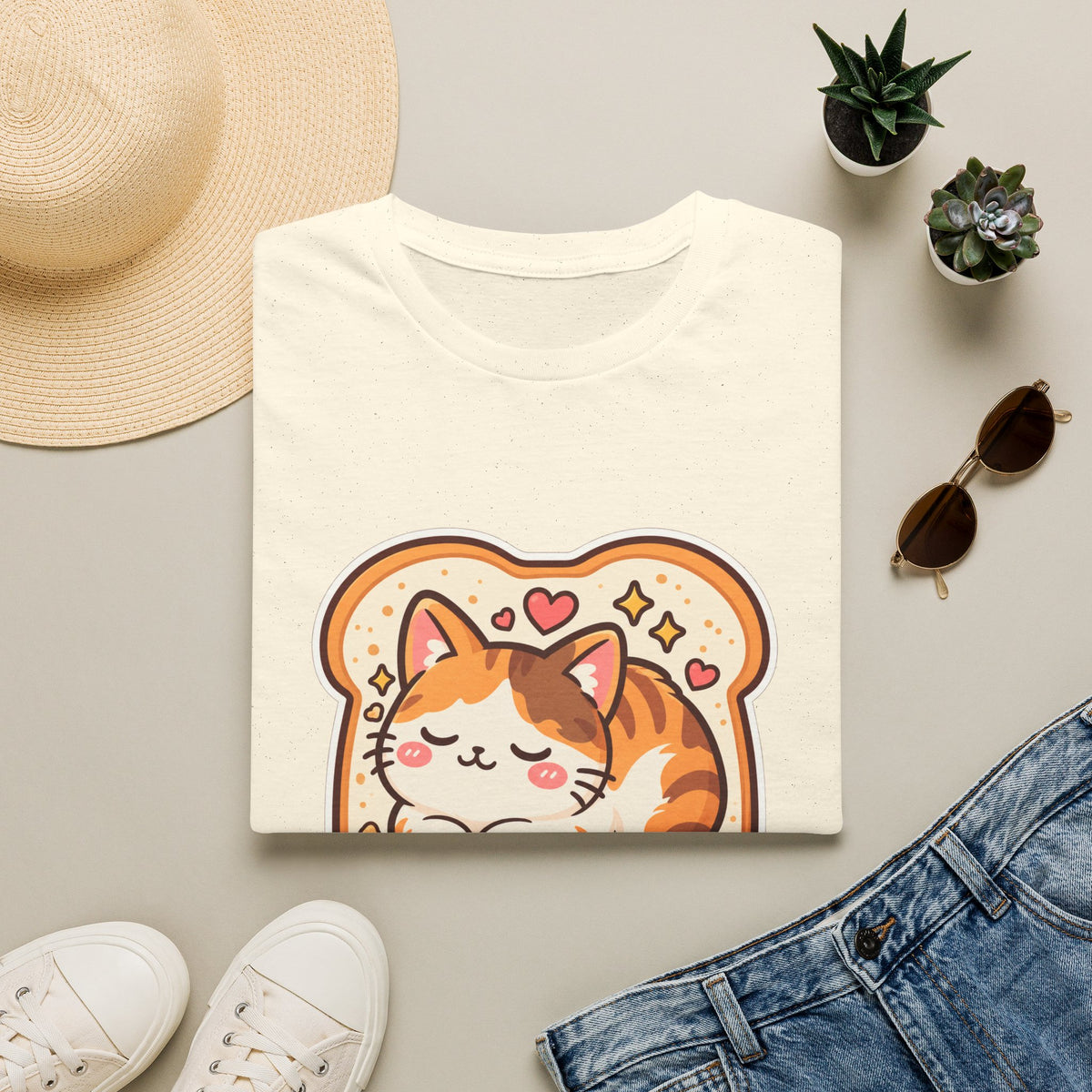 Cat Loaf T-Shirt — Cute ‘Loaf Life’ Calico Cat Graphic Tee