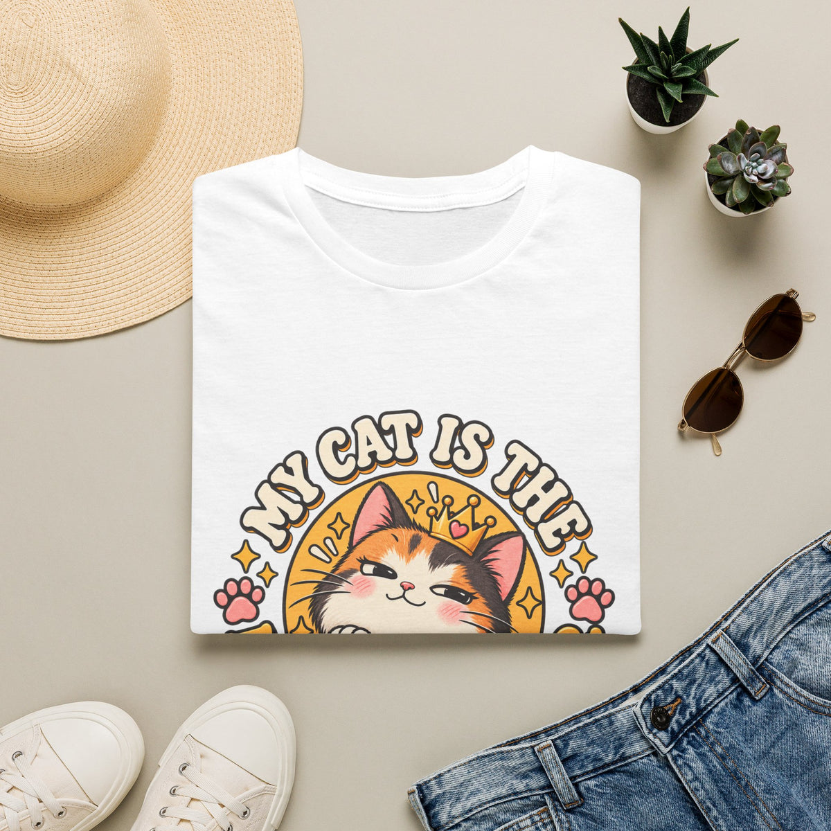 Cat T-Shirt — “My Cat Is The Main Character” Cute Graphic Tee for Cat Lovers