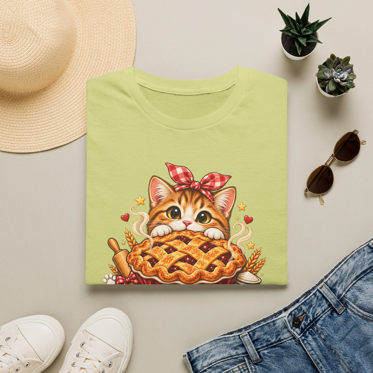 T-Shirt — Pie Before Plans Cat Graphic Tee