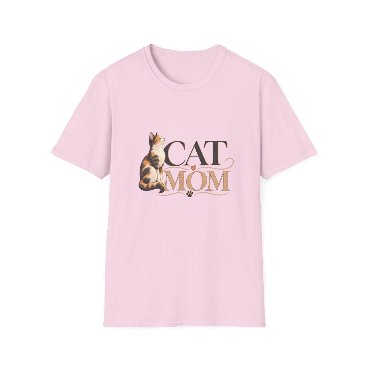 Cat Mom T‑Shirt — Cute Calico Cat Graphic Tee for Cat Lovers