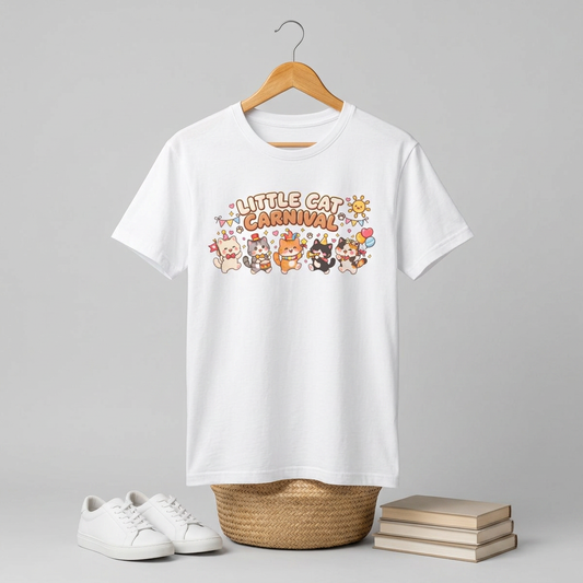 Little Cat Carnival T-Shirt — Cute Kawaii Cat Parade Tee